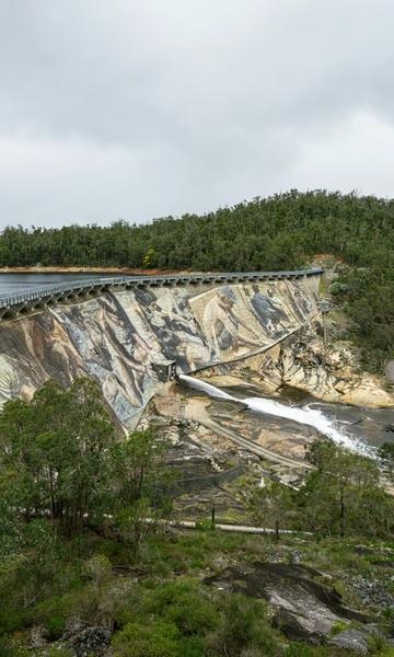 Collie Dam mural Western Australia